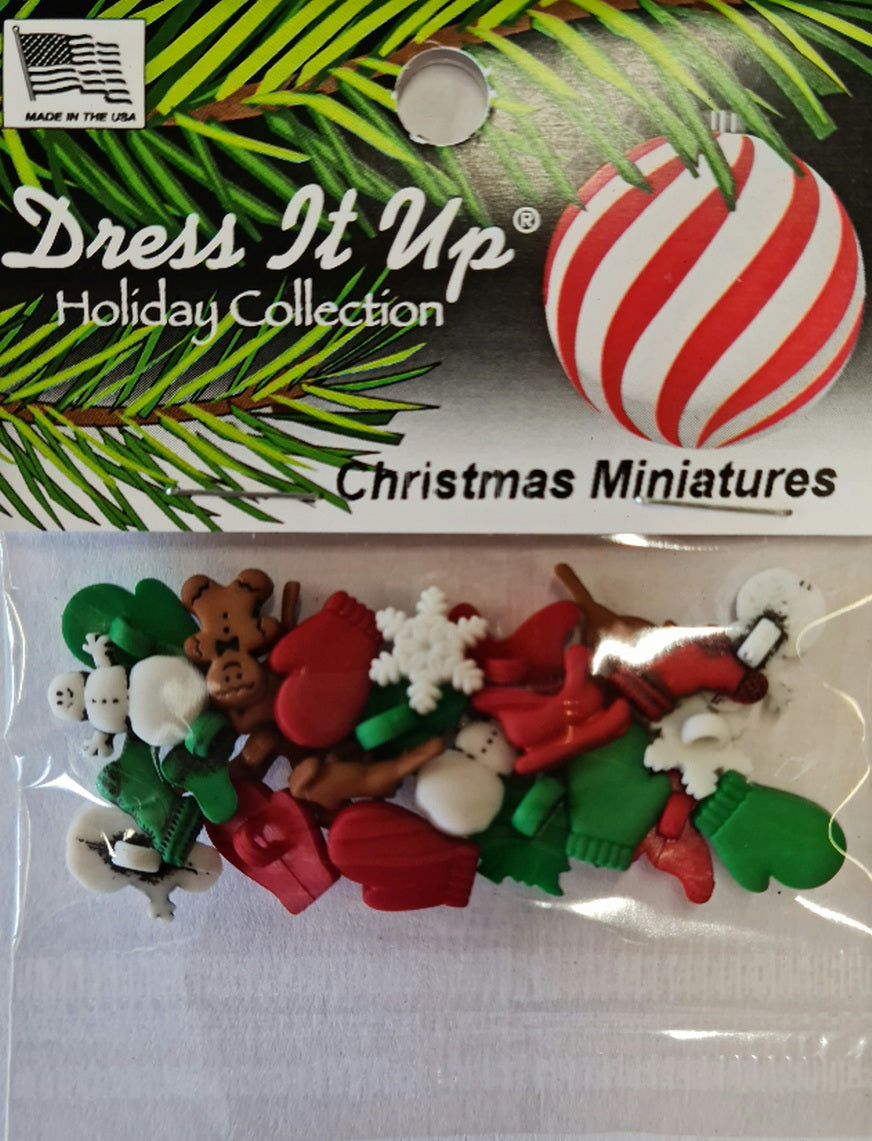 Christmas Miniatures - buttons  Pinkpossum
