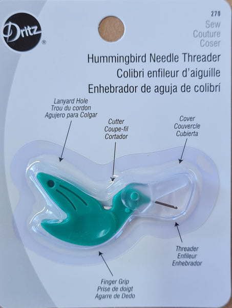 Hummingbird threader with cutter