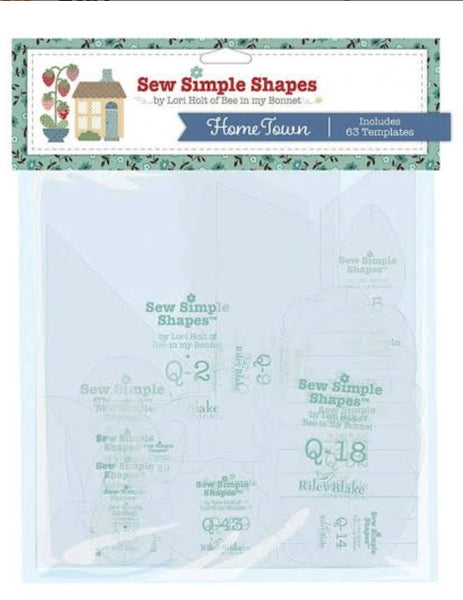 Home Town plastic templates by Lori Holt