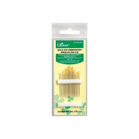 Clover - (NO.3-9) Gold Eye Embroidery Needles