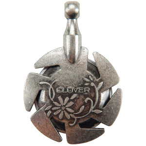 Clover - Yarn Cutter Pendant, antique sliver