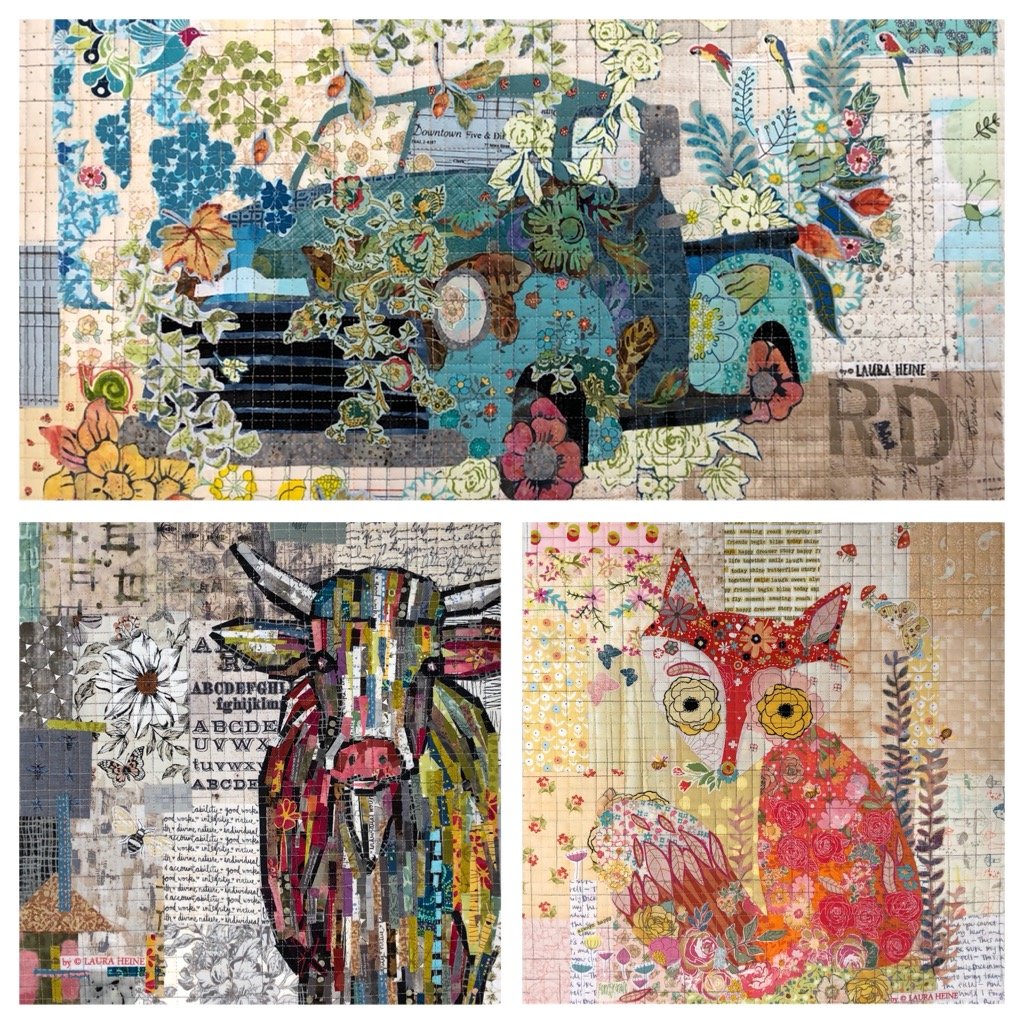 Teeny Tiny Pattern Group # 2- Collage Patterns by Laura Heine