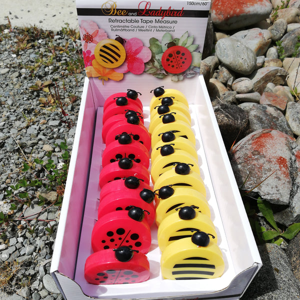 Bee and Ladybug Retractable Tape Measure
