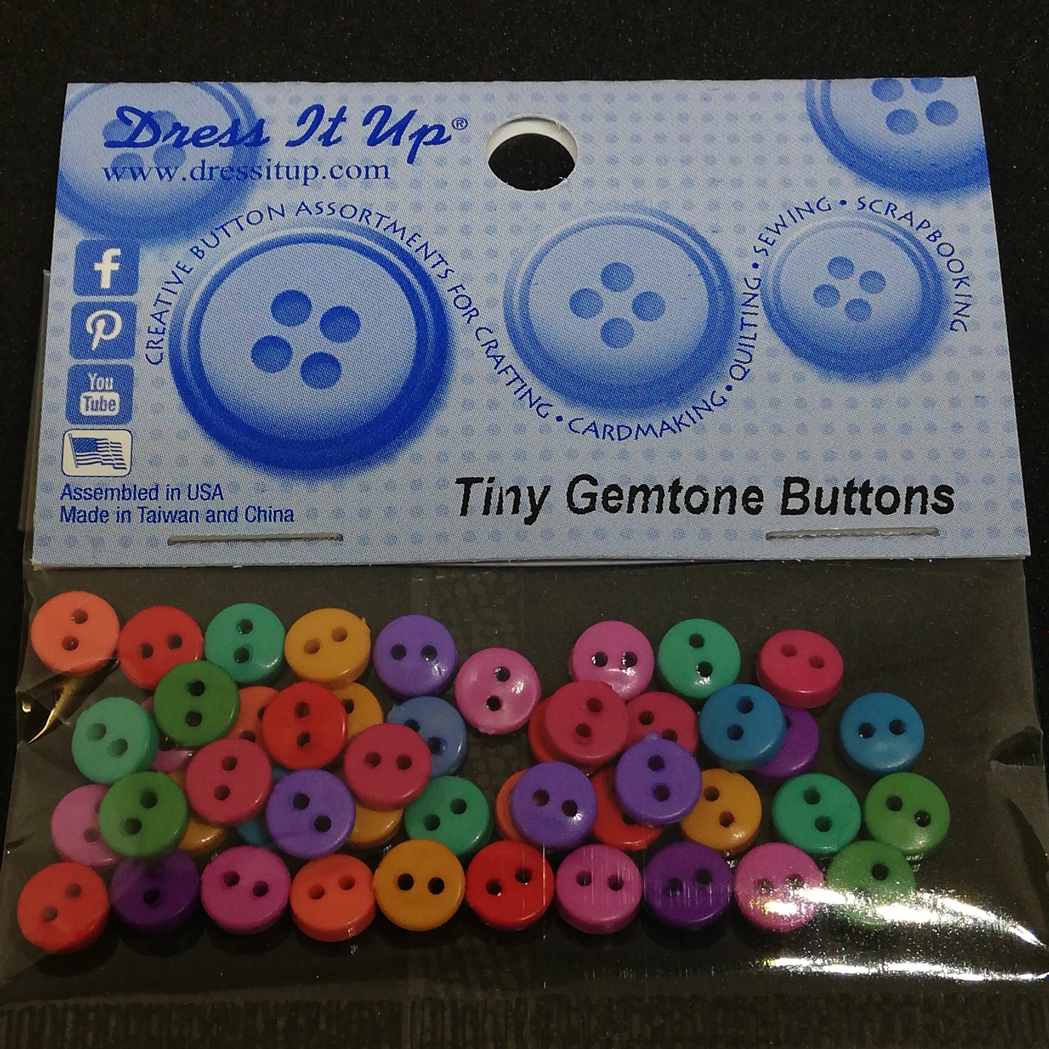 Dress It Up - Tiny Gemstone Buttons