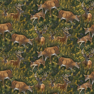 Deer Coordinate - cotton fabric