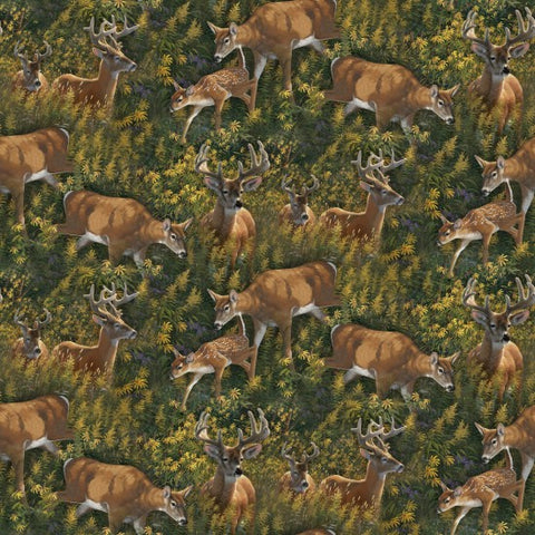 Deer Coordinate - cotton fabric