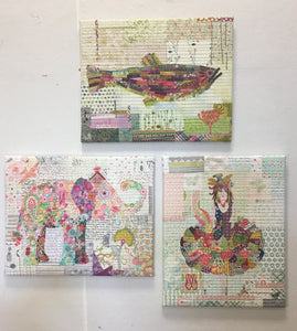 Teeny Tiny Pattern Group #1 - Collage Patterns by Laura Heine