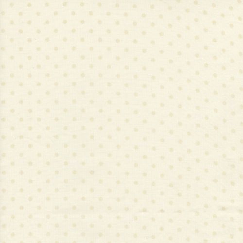 Dotty Basic, Cream - cotton fabric