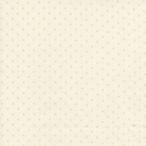 Dotty Basic, Cream - cotton fabric