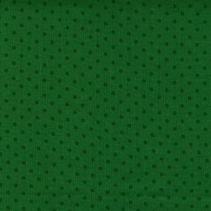 Dotty Basic, Emerald - cotton fabric