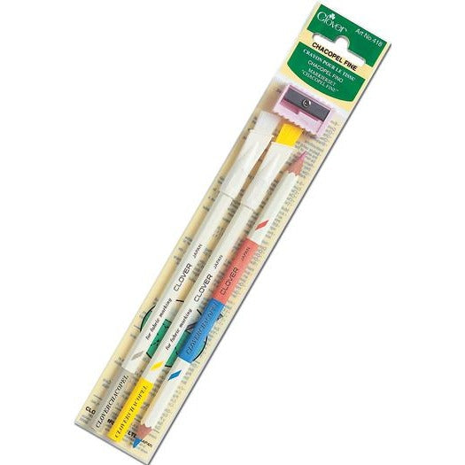 Clover - Chacopel fine fabric pencils with sharpener