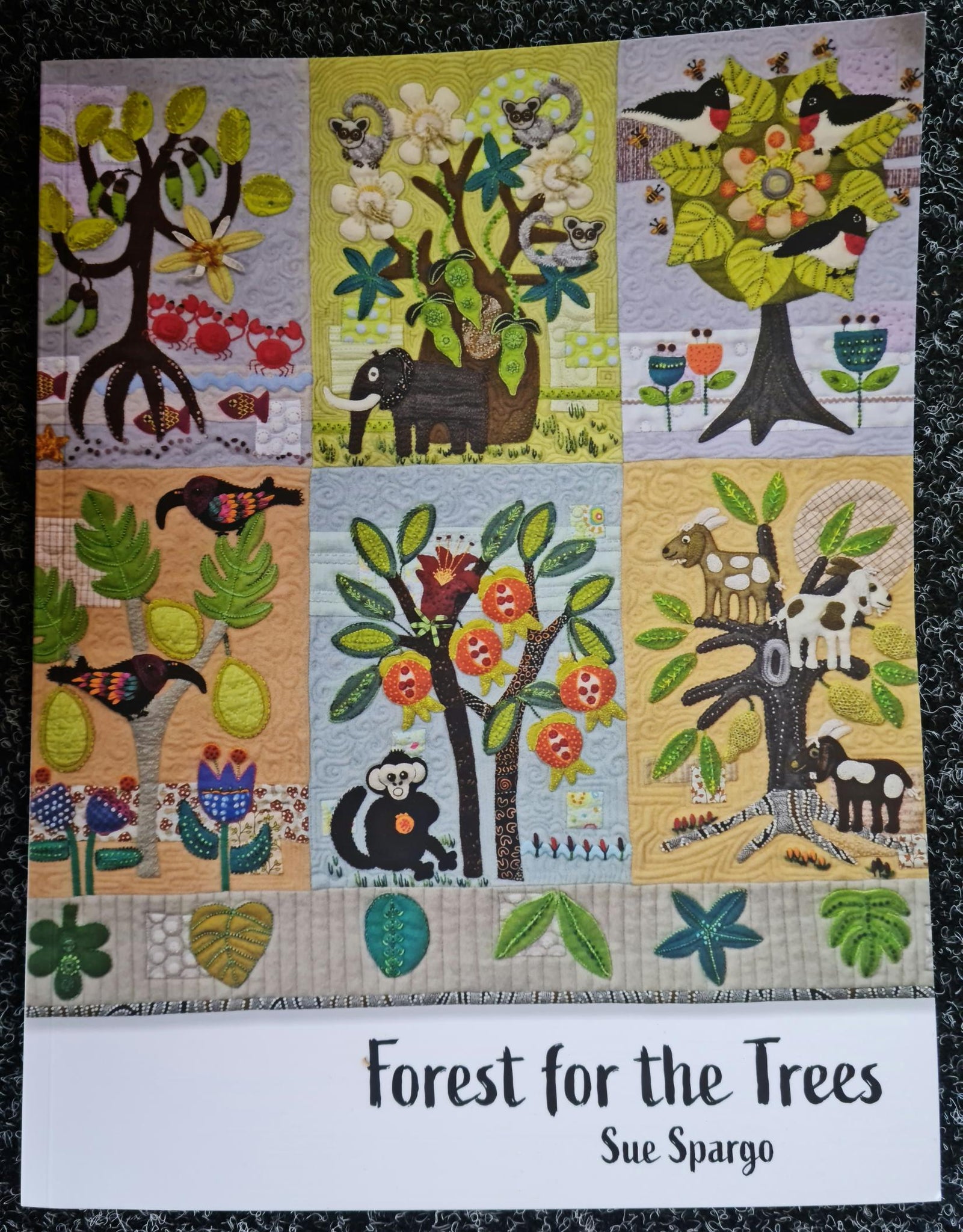 Forest for the Trees Block of the Month Sue Spargo Pinkpossum