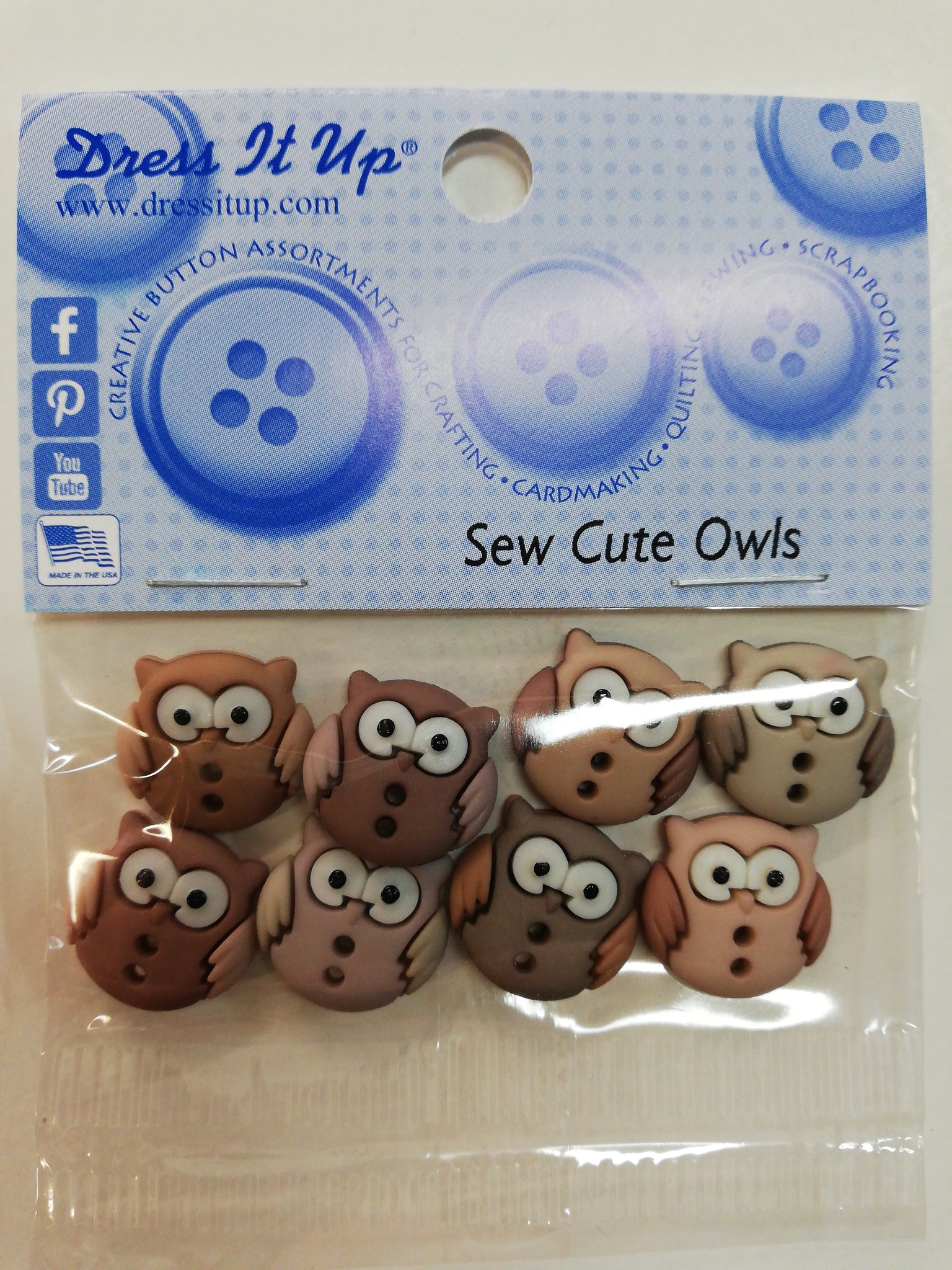 Sew Cute Owls buttons