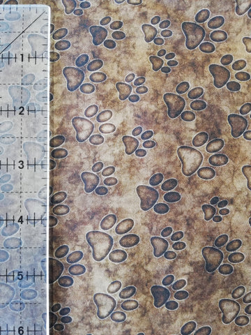 Animal Paw Prints - cotton fabric