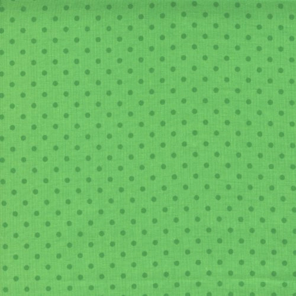 Dotty Basic, Lime - cotton fabric