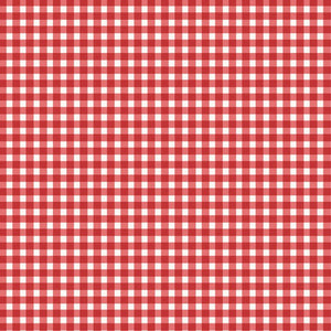 Red Check   cotton fabric