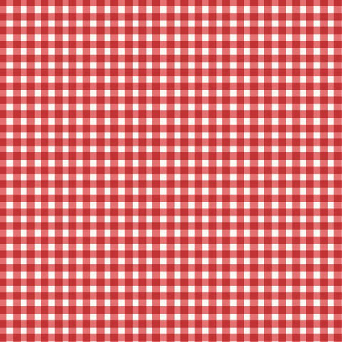 Red Check   cotton fabric