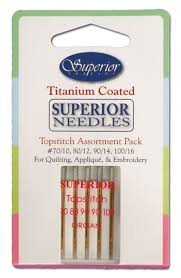 Titanium Coated Superior Needles Topstitch Assorted