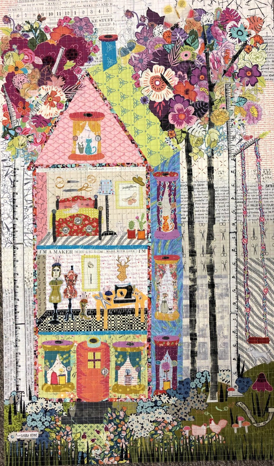 the Quilt Studio Collage Pattern by Laura Heine
