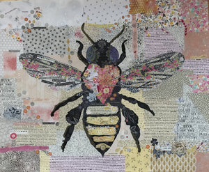 Honey Bee Collage Quilt Pattern by Laura Heine