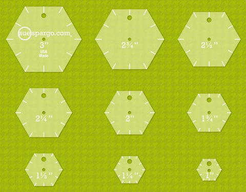 Hexagons Templates - Sue Spargo