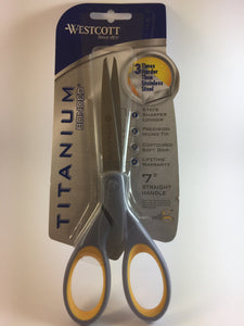 Westcott- titanium scissors 7"