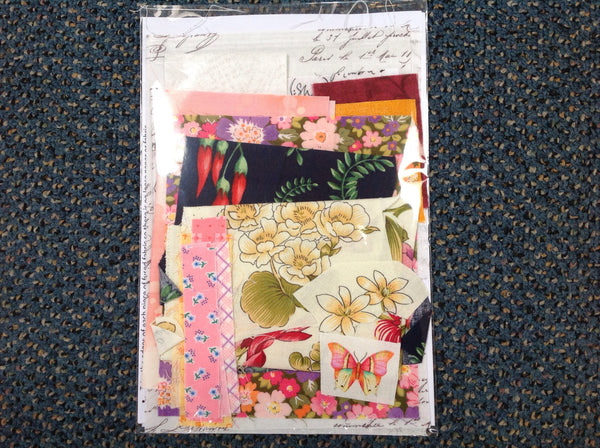 NZ Floral Chook Collage Kit - Sue Roper