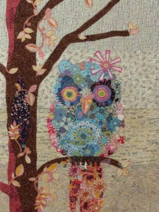 Cora Common Owl Collage Quilt Pattern by Laura Heine