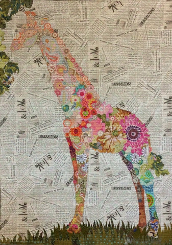 Potpourri Giraffe Collage Laura Heine