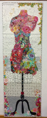 Perfect Form Dress Collage Pattern by Laura Heine