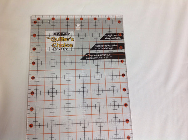 Quilters choice ruler 6.5 x 24.5