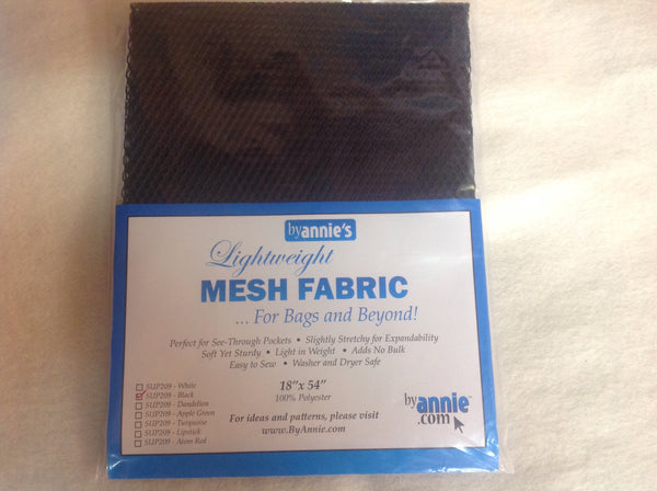 Lightweight Mesh Fabric, black or white