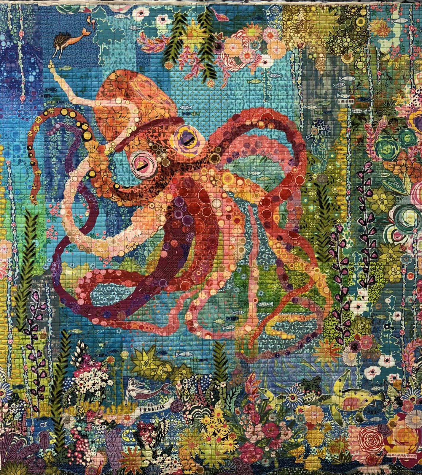 Octopus Garden Collage Pattern by Laura Heine