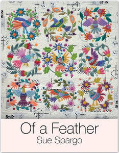 "Of a Feather" pattern book by Sue Spargo