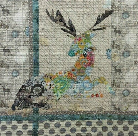 Oh Deer Collage Quilt Pattern by Laura Heine